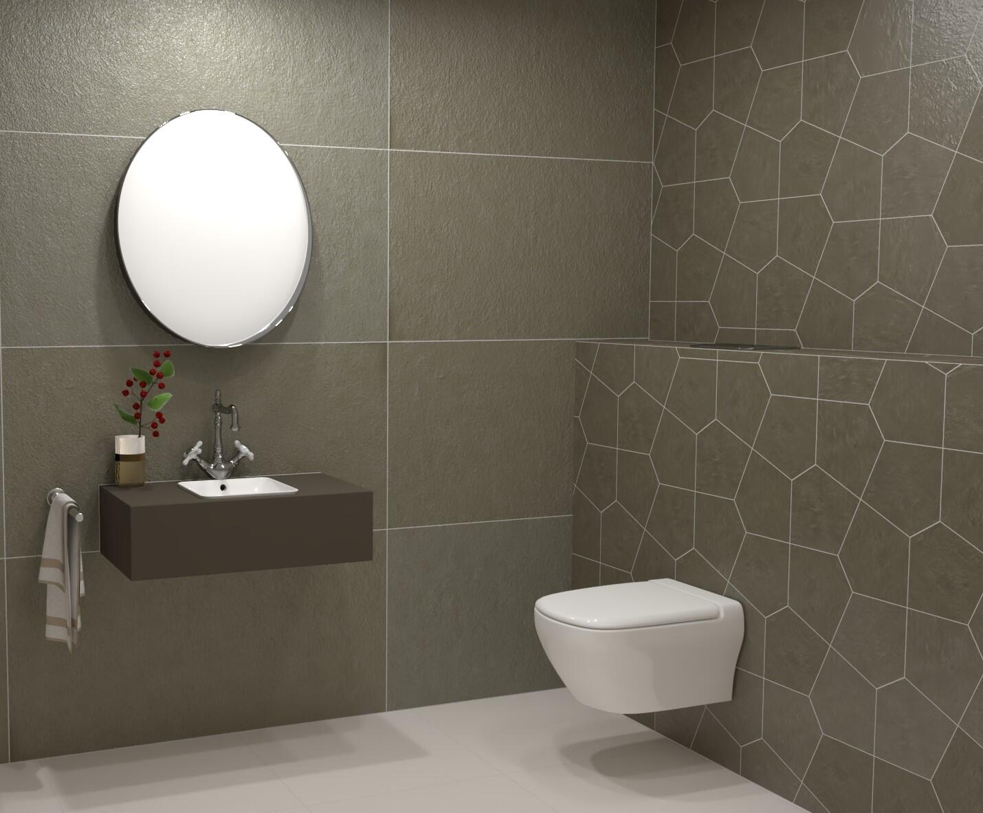 Gigacer Argilla Antraciet mat 10x17