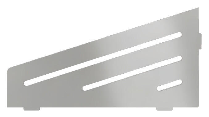 Schlueter SHELF-E S3 154x295mm Planchet design WAVE alu structuur-gecoat creme TSC