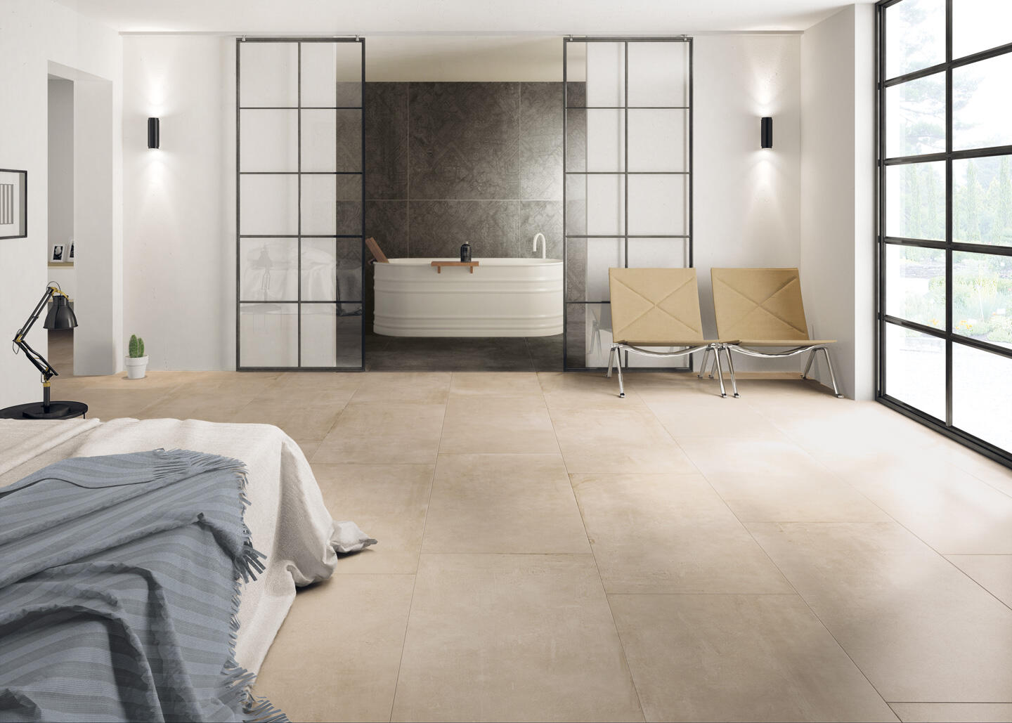Fondovalle Portland Antraciet mat 120x120